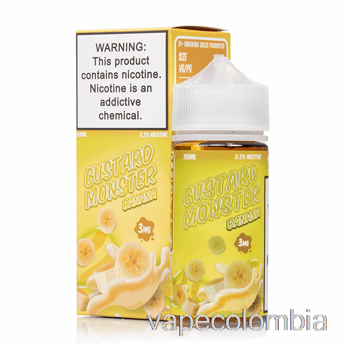 Vape Desechable Plátano - Natillas Monstruo - 100ml 0mg